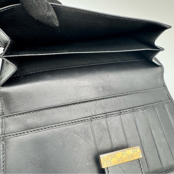 Gucci Black and Gray Women's Wallet | Good Condition - Picture 5 of 10